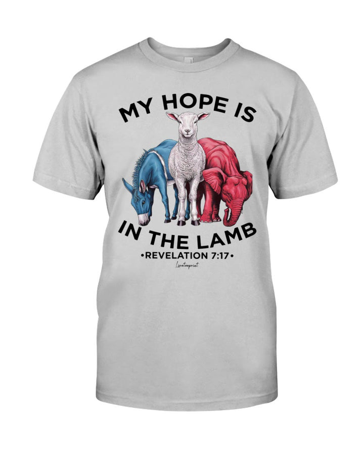 Christianartworkshop My Hope Is In The Lamb Classic T-shirt - Grey - 2XL - image 17