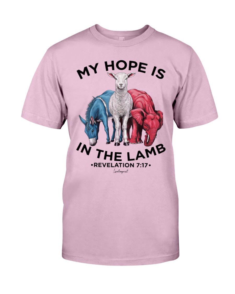 Christianartworkshop My Hope Is In The Lamb Classic T-shirt - Pink - 2XL - image 2