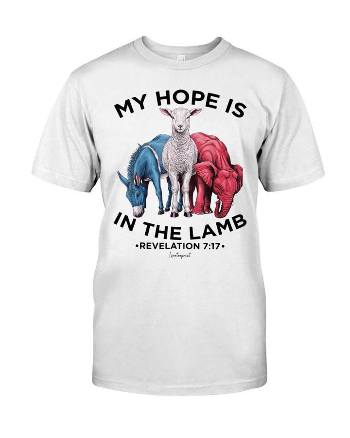 Christianartworkshop My Hope Is In The Lamb Classic T-shirt - White - 2XL - image 0