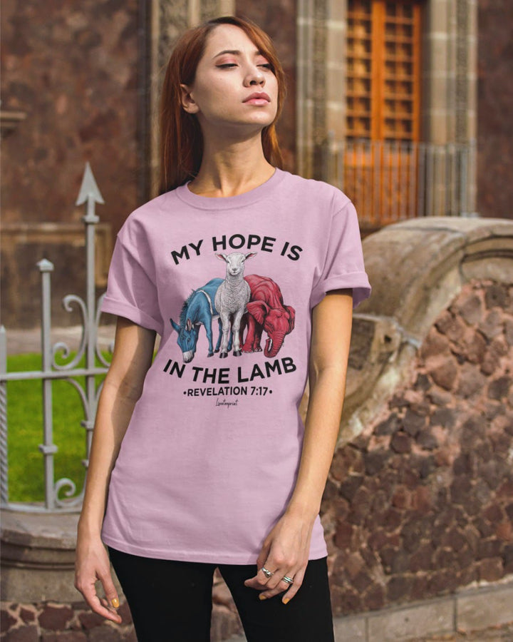 Christianartworkshop My Hope Is In The Lamb Classic T-shirt - image 4