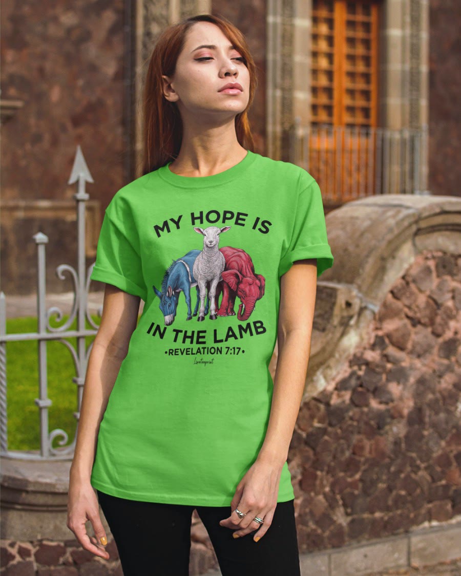 Christianartworkshop My Hope Is In The Lamb Classic T-shirt - image 12