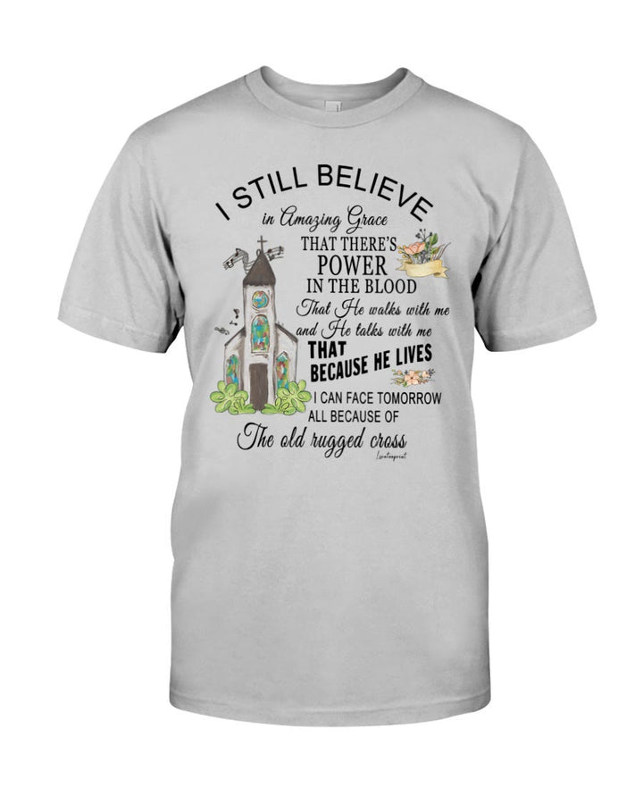 Christianartworkshop I Still Believe Classic T-shirt - Grey - 2XL - image 30