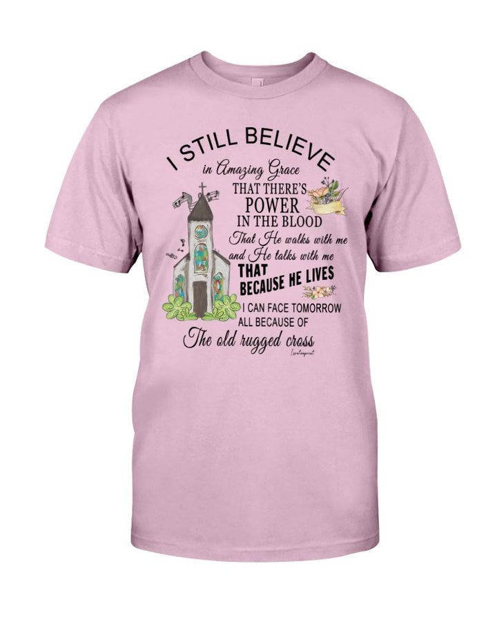Christianartworkshop I Still Believe Classic T-shirt - Pink - 2XL - image 6
