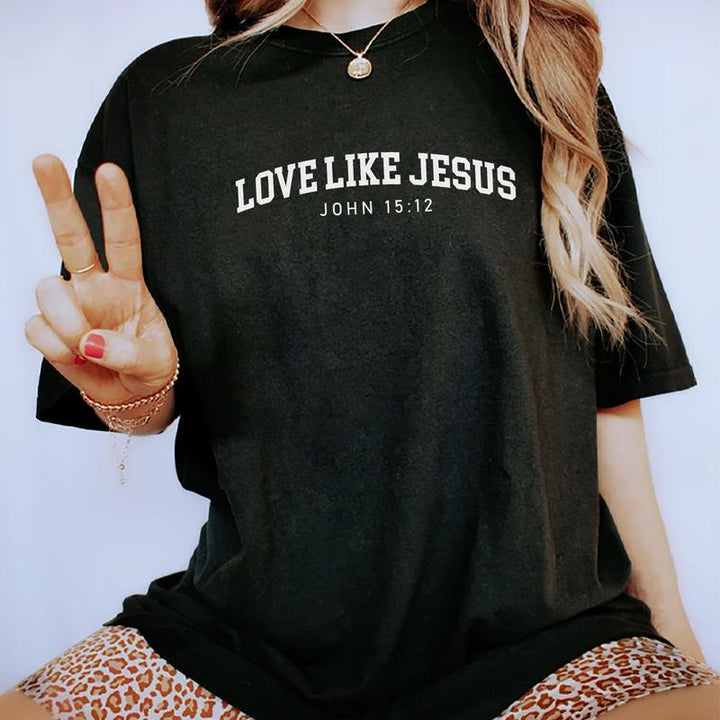 Christianartworkshop Love like Jesus T-shirt