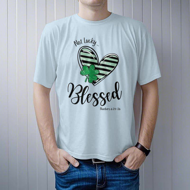 Christianartworkshop Blessed Beyond the Luck of the Irish Faith-Inspired T-Shirt