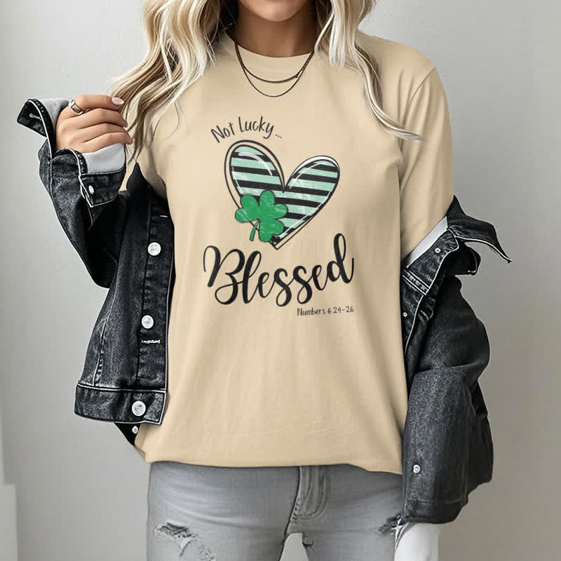 Christianartworkshop Blessed Beyond the Luck of the Irish Faith-Inspired T-Shirt