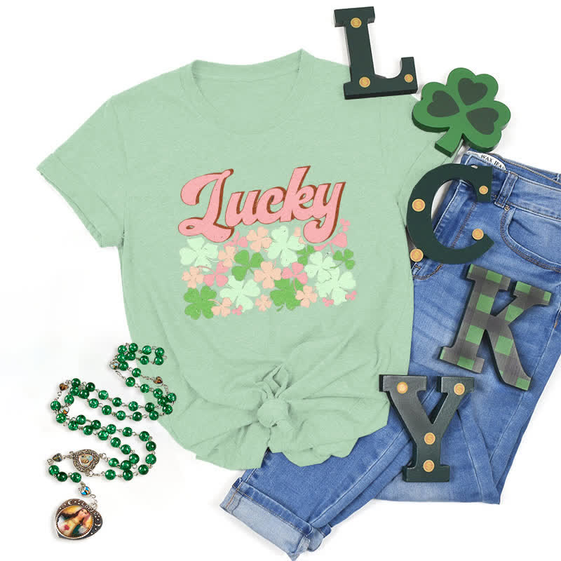 Christianartworkshop Embrace the Luck of the Irish Faith-Inspired T-Shirt