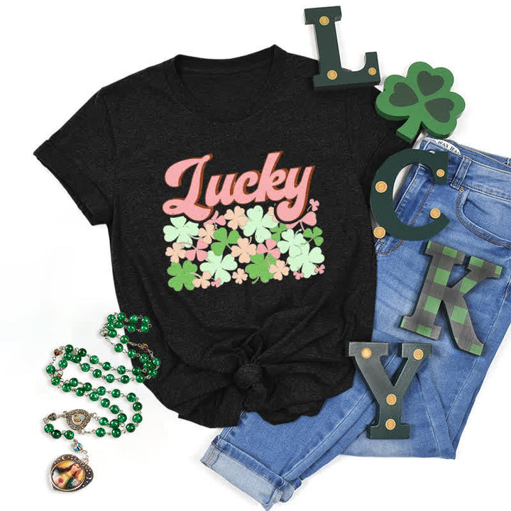 Christianartworkshop Embrace the Luck of the Irish Faith-Inspired T-Shirt