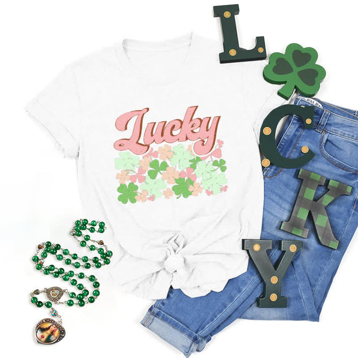 Christianartworkshop Embrace the Luck of the Irish Faith-Inspired T-Shirt