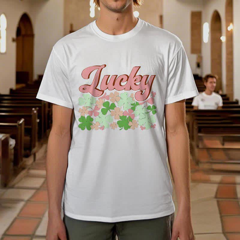 Christianartworkshop Embrace the Luck of the Irish Faith-Inspired T-Shirt