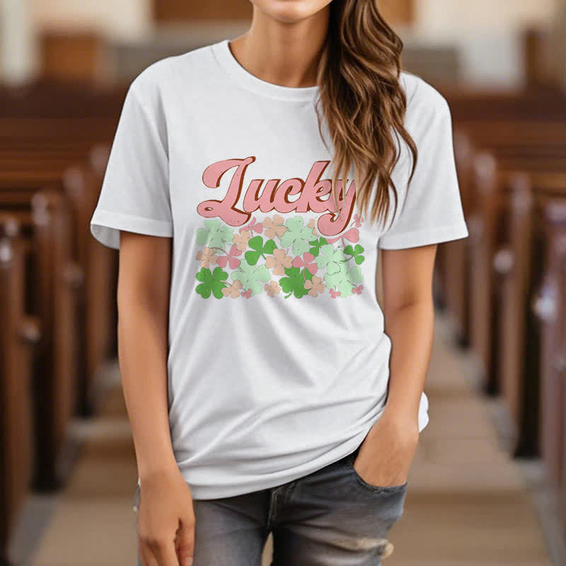 Christianartworkshop Embrace the Luck of the Irish Faith-Inspired T-Shirt