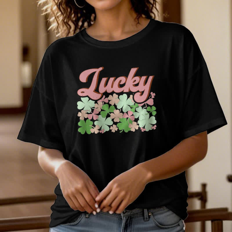 Christianartworkshop Embrace the Luck of the Irish Faith-Inspired T-Shirt