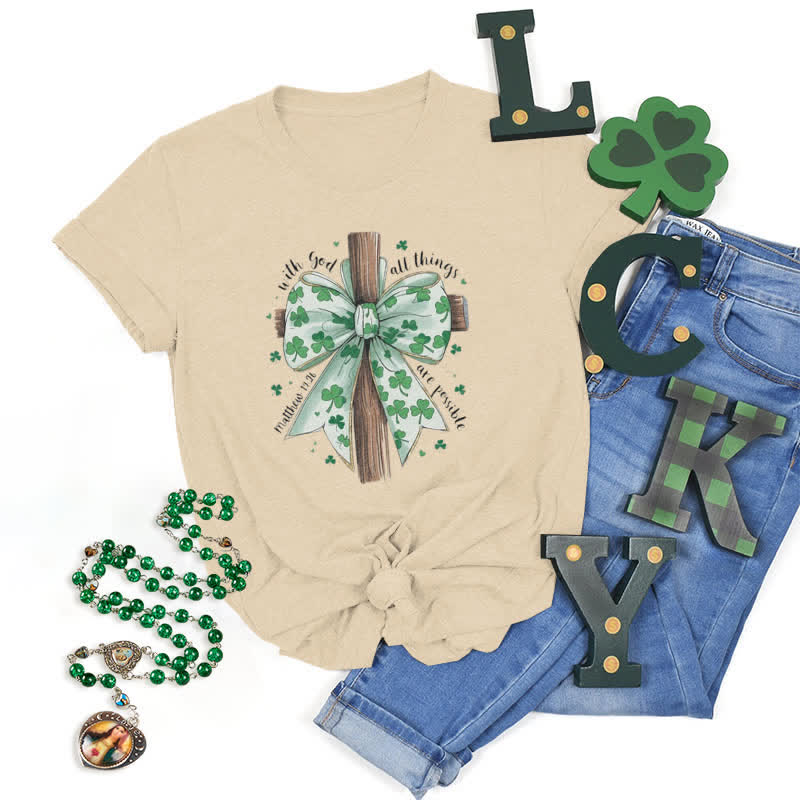 Christianartworkshop Faith and Fortune in Harmony Faith-Inspired T-Shirt - Beige - 2XL - image 17