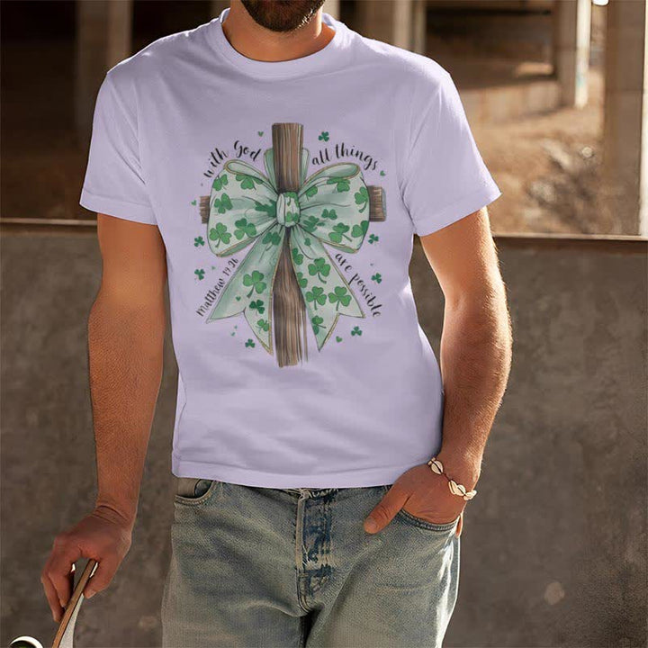 Christianartworkshop Faith and Fortune in Harmony Faith-Inspired T-Shirt