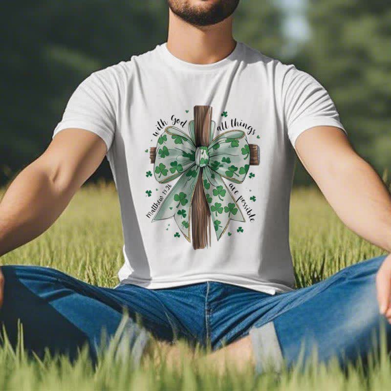 Christianartworkshop Faith and Fortune in Harmony Faith-Inspired T-Shirt