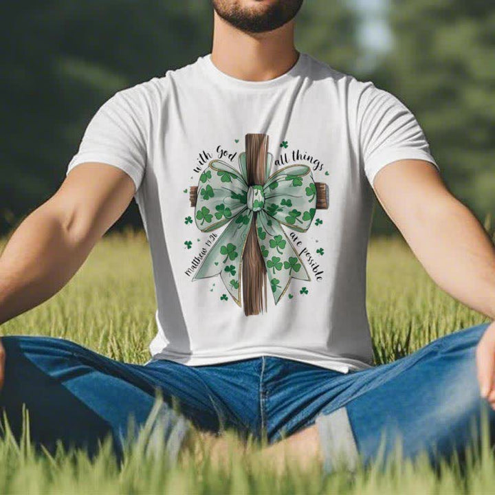 Christianartworkshop Faith and Fortune in Harmony Faith-Inspired T-Shirt