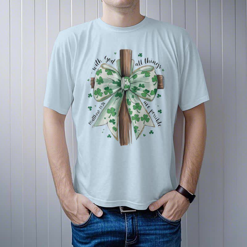 Christianartworkshop Faith and Fortune in Harmony Faith-Inspired T-Shirt