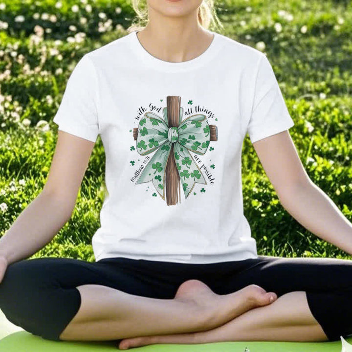 Christianartworkshop Faith and Fortune in Harmony Faith-Inspired T-Shirt