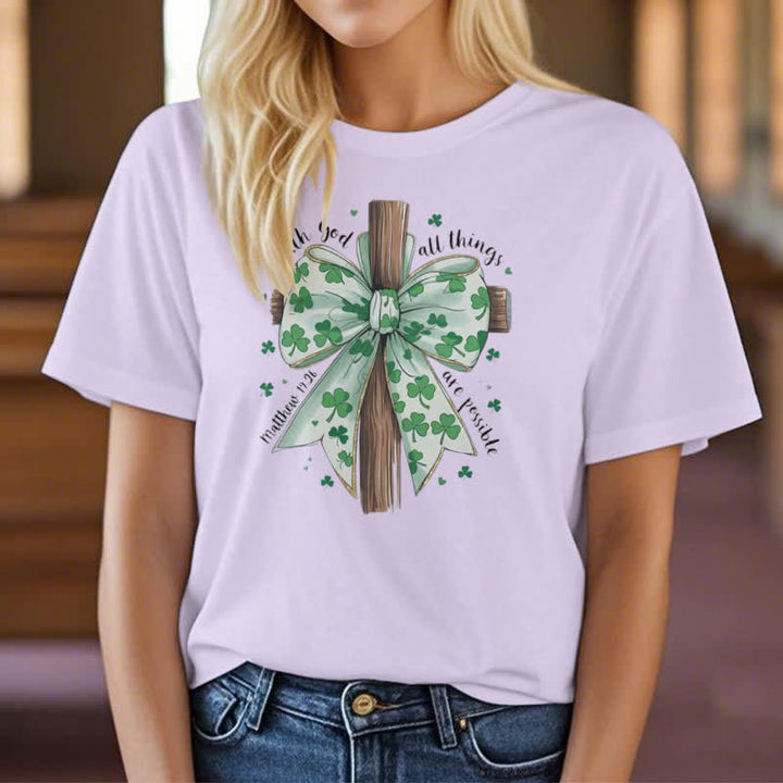 Christianartworkshop Faith and Fortune in Harmony Faith-Inspired T-Shirt