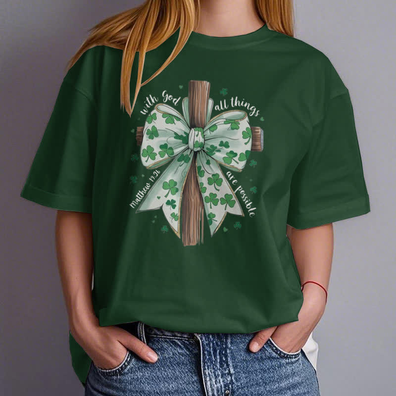 Christianartworkshop Faith and Fortune in Harmony Faith-Inspired T-Shirt