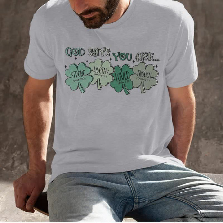 Christianartworkshop Divine Shamrock: God's Promises Faith-Inspired T-Shirt