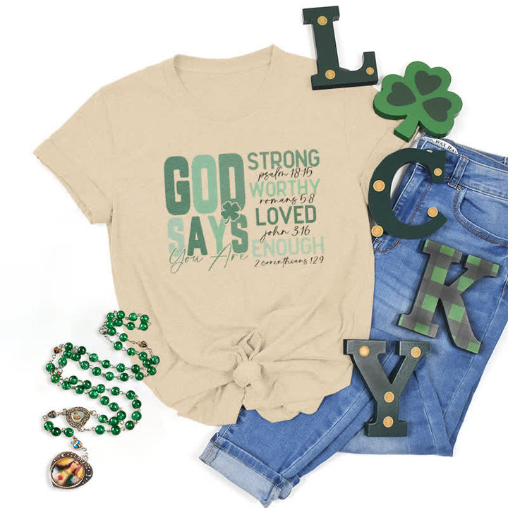 Christianartworkshop Empowerment Clover Tee Faith-Inspired T-Shirt - Beige - 2XL - image 25