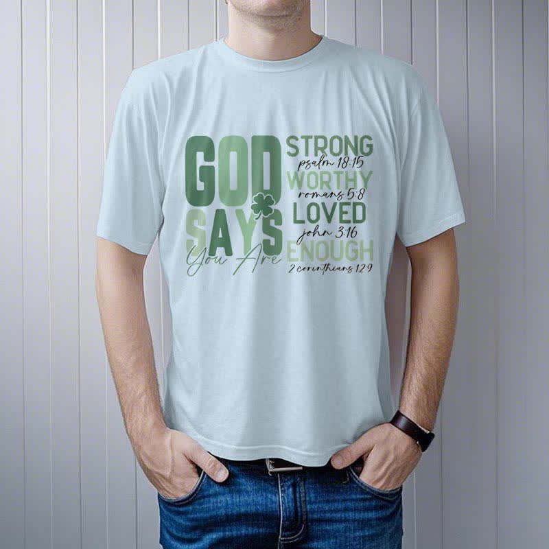 Christianartworkshop Empowerment Clover Tee Faith-Inspired T-Shirt