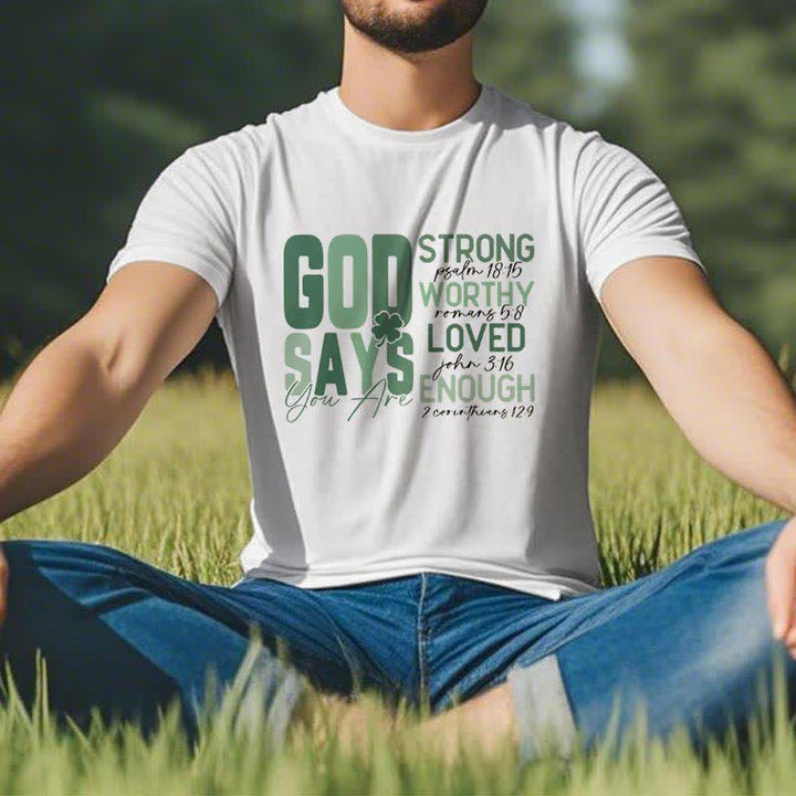 Christianartworkshop Empowerment Clover Tee Faith-Inspired T-Shirt