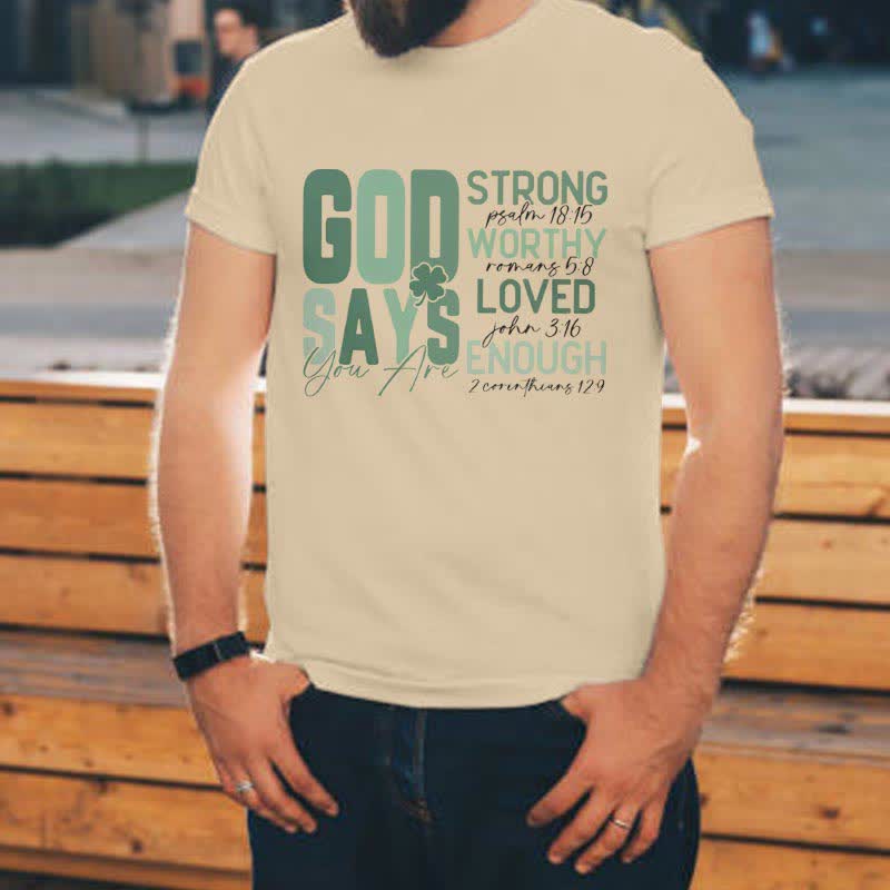 Christianartworkshop Empowerment Clover Tee Faith-Inspired T-Shirt