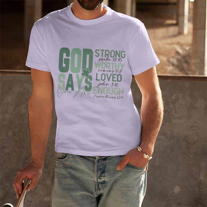 Christianartworkshop Empowerment Clover Tee Faith-Inspired T-Shirt