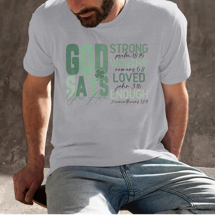 Christianartworkshop Empowerment Clover Tee Faith-Inspired T-Shirt