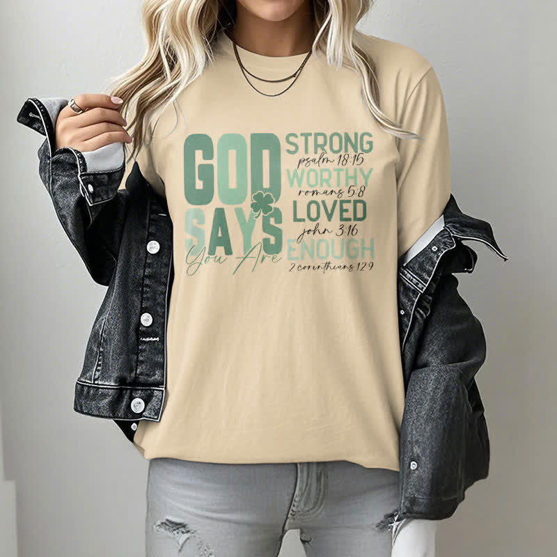 Christianartworkshop Empowerment Clover Tee Faith-Inspired T-Shirt