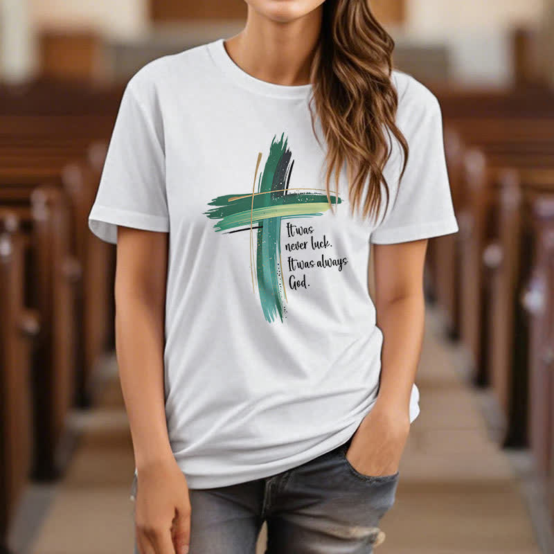 Christianartworkshop Empowerment Clover Faith-Inspired T-Shirt