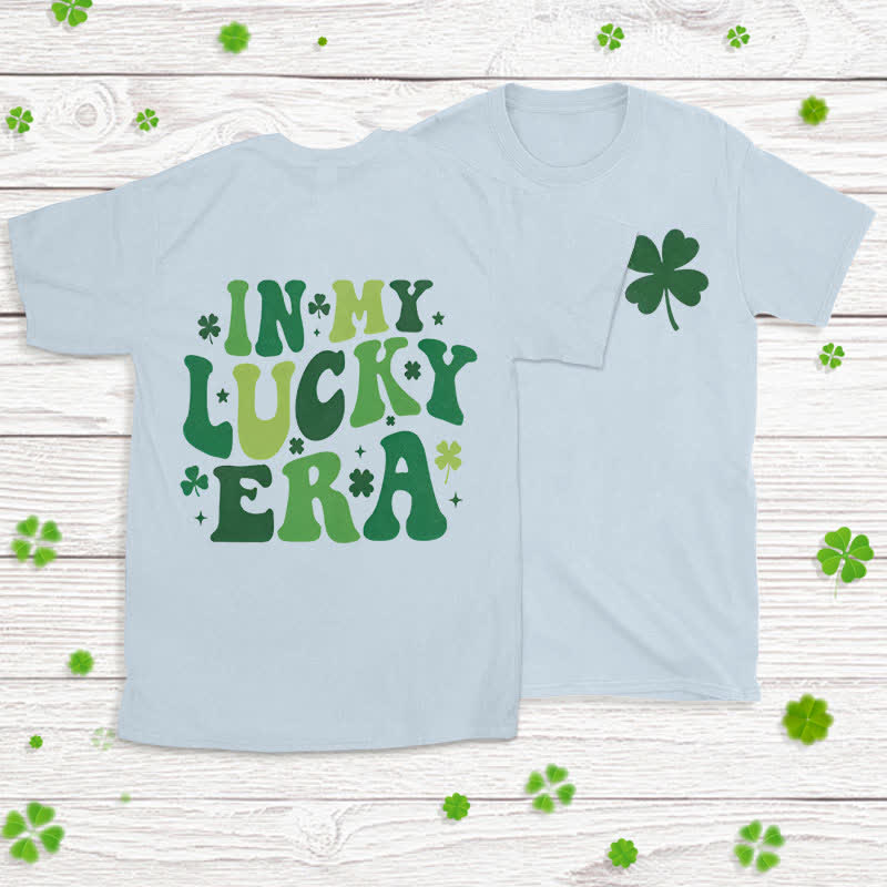 Christianartworkshop Lucky Charm Era Faith-Inspired T-Shirt - Blue - 2XL - image 11