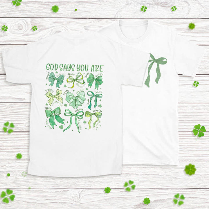 Christianartworkshop Threads of Faith Symbols of Blessing Faith-Inspired T-Shirt - White - 2XL - image 3