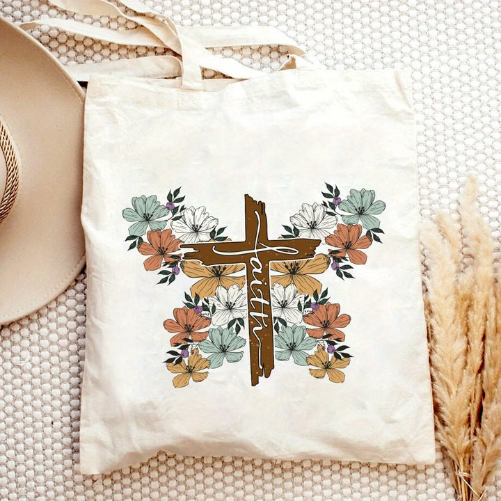 Christianartworkshop Blooming Faith Tote Carry Hope and Inspiration