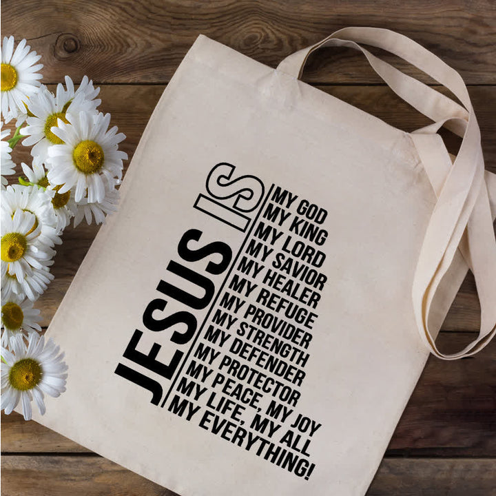 Christianartworkshop Christian Faith Inspirational Canvas Tote Bag