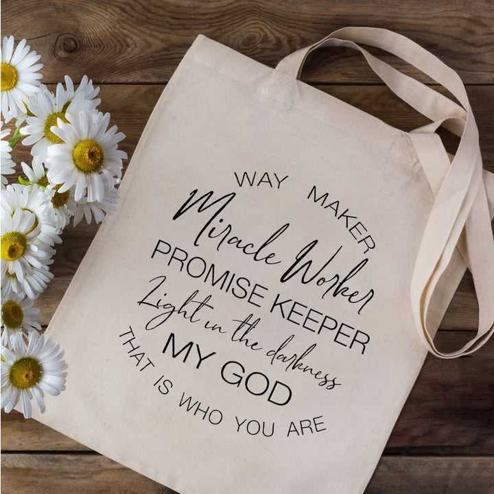 Christianartworkshop Christian Faith Inspirational Canvas Tote Bag