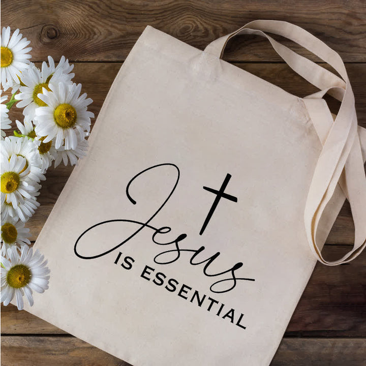 Christianartworkshop Christian Faith Inspirational Canvas Tote Bag