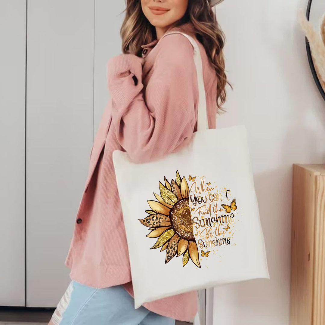 Christianartworkshop Be the Sunshine - Uplifting Inspirational Canvas Tote Bag