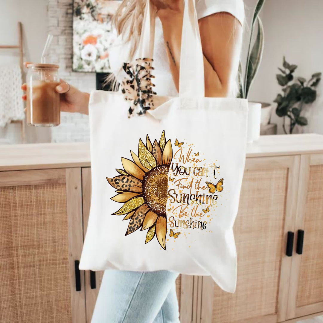 Christianartworkshop Be the Sunshine - Uplifting Inspirational Canvas Tote Bag