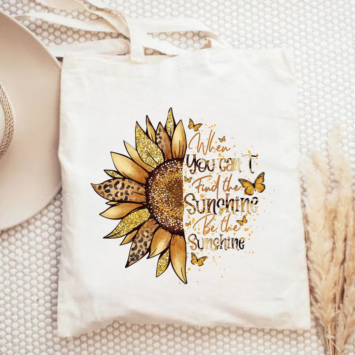 Christianartworkshop Be the Sunshine - Uplifting Inspirational Canvas Tote Bag