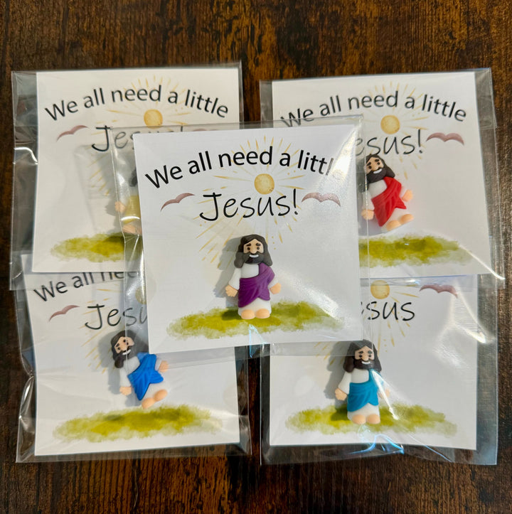 Christianartworkshop We All Need A Little Jesus Figurine – A Touch of Divine Presence Easter Gift