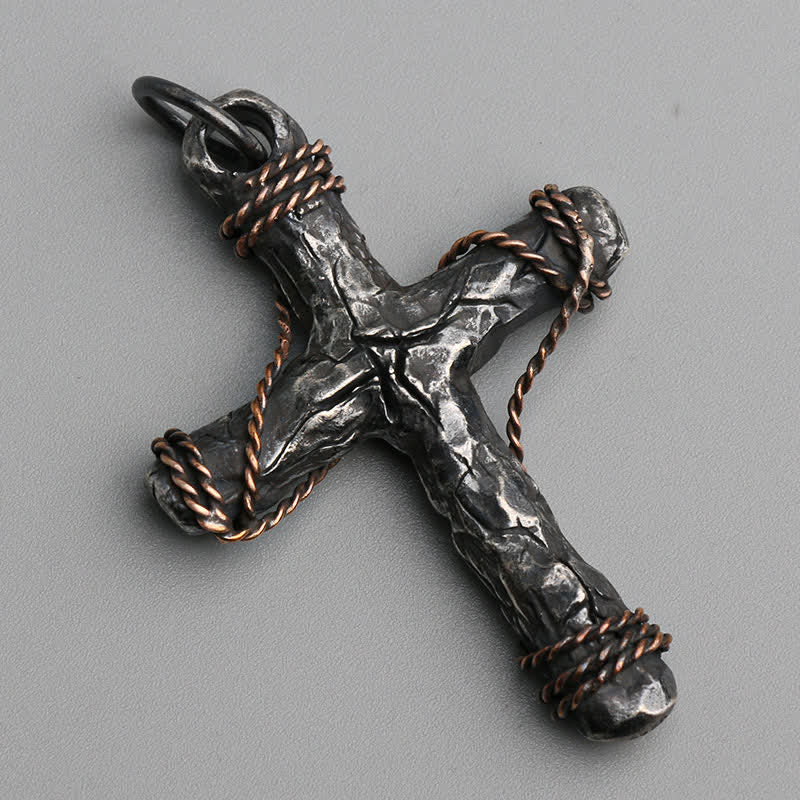 Christianartworkshop Exquisite 925 Silver Delicate Style Crucifix & Anchor Pendant Necklace - image 3
