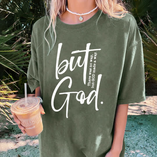 Christianartworkshop "But God" Washed T-Shirt