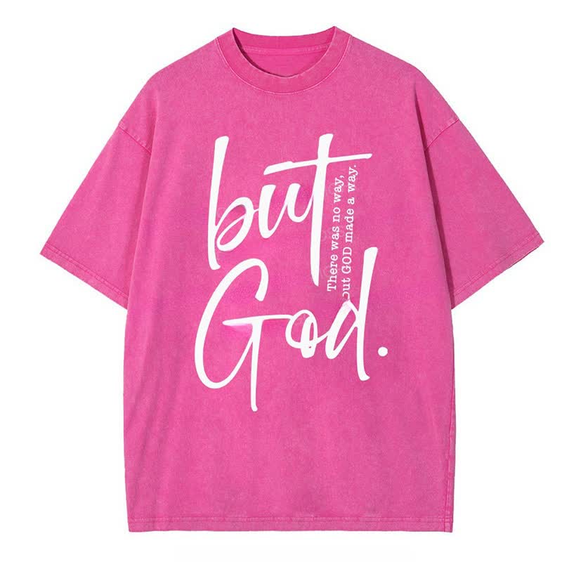 Christianartworkshop "But God" Washed T-Shirt