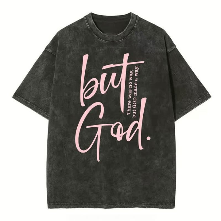 Christianartworkshop "But God" Washed T-Shirt