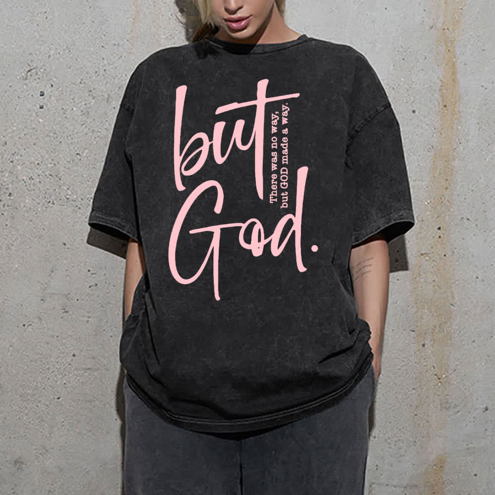 Christianartworkshop "But God" Washed T-Shirt