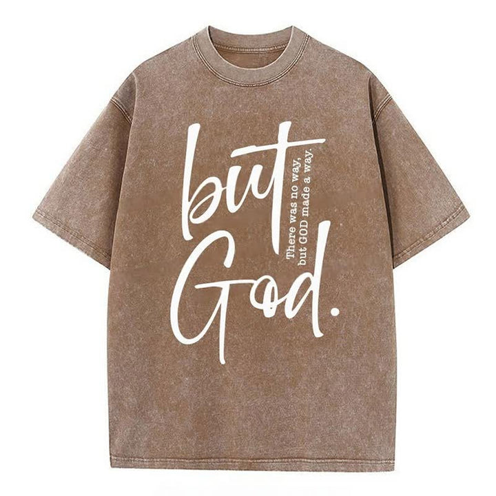 Christianartworkshop "But God" Washed T-Shirt