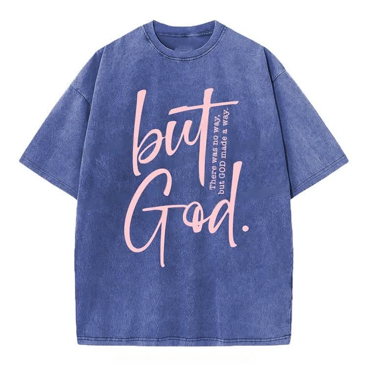 Christianartworkshop "But God" Washed T-Shirt